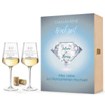 Stölzle Lausitz Weingläser im "Diamantene Hochzeit - 60 Jahre" Design als Set