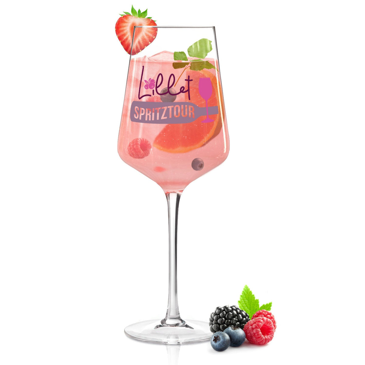 Stölzle Lausitz Weinglas mit Gravur - "Lillet Spritztour"