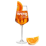 Stölzle Lausitz Weinglas mit Gravur "It's Aperol Time" Design