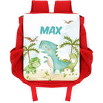 Bedruckter Rucksack für Kinder - Dino mit Name