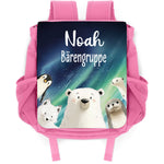 Bedruckter Rucksack für Kinder - Polartiere mit Name