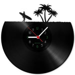 Wanduhr aus Vinyl Beach