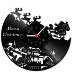 Wanduhr aus Vinyl Santa Claus