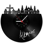 Wanduhr aus Vinyl Skyline Alkmaar