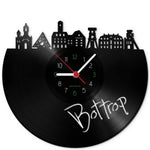 Wanduhr aus Vinyl Skyline Bottrop