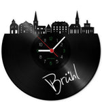 Wanduhr aus Vinyl Skyline Brühl