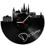 Wanduhr aus Vinyl Skyline Dessau