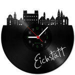Wanduhr aus Vinyl Skyline Eichstätt
