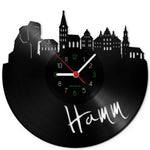 Wanduhr aus Vinyl Skyline Hamm