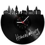 Wanduhr aus Vinyl Skyline Hohenlimburg