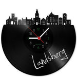 Wanduhr aus Vinyl Skyline Landsberg