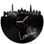 Wanduhr aus Vinyl Skyline Landshut