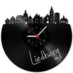 Wanduhr aus Vinyl Skyline Liedberg