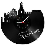 Wanduhr aus Vinyl Skyline Paderborn