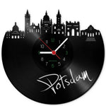 Wanduhr aus Vinyl Skyline Potsdam