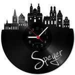 Wanduhr aus Vinyl Skyline Speyer