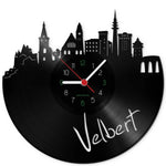 Wanduhr aus Vinyl Skyline Velbert