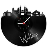 Wanduhr aus Vinyl Skyline Waltrop