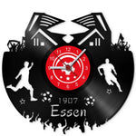 Fussball Wanduhr aus Vinyl Vereinsliebe Essen