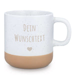 Gravierte Steingut Tasse - Wunschtext Namma Markt