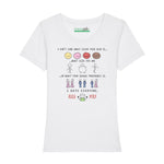 Bedrucktes T-Shirt für Damen - I hate everyone