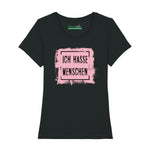 Bedrucktes T-Shirt für Damen - Ich hasse Menschen