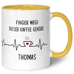 Bedruckte Tasse mit Spruch - Finger Weg!