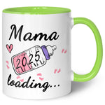 Bedruckte Tasse mit Spruch - Baby Loading in versch. Varianten