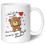 Bedruckte Tasse mit Spruch - Damit du weisst
