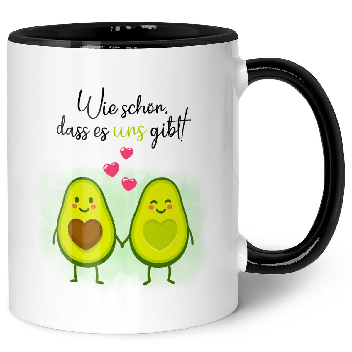 Bedruckte Tasse mit Spruch - Avocado Love