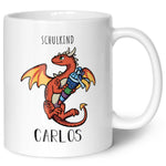Bedruckte Tasse mit Motiv - Einschulung Drache