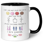Bedruckte Tasse mit Spruch - "I hate everyone"