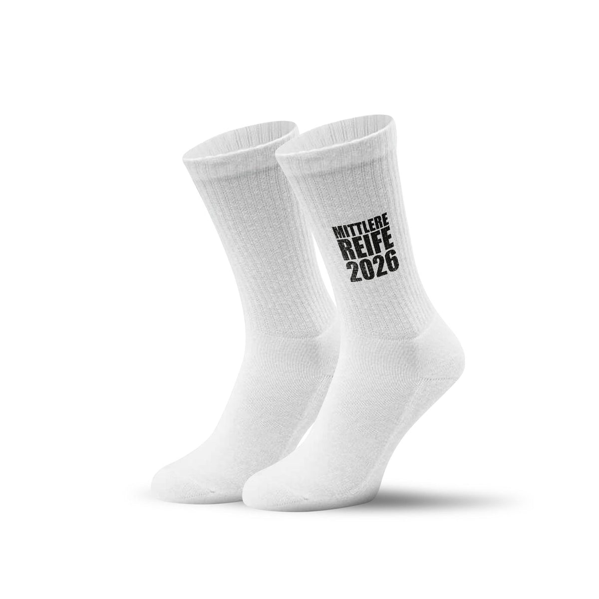 Tennissocken - Mittlere Reife - personalisiert mit Namen & Jahr
