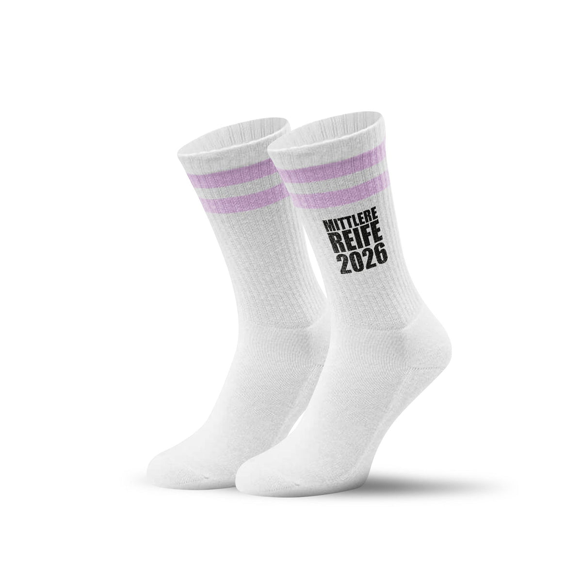Tennissocken - Mittlere Reife - personalisiert mit Namen & Jahr