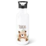 Bedruckte Trinkflasche aus Edelstahl - Waldfreunde V2