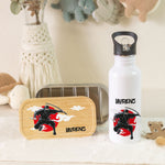 Bedruckte Brotdose & Trinkflasche im Set - Ninja