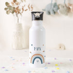 Bedruckte Trinkflasche aus Edelstahl - Regenbogen