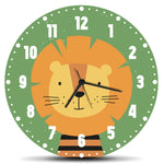 Wanduhr für Kinder im Löwen Design - mit UV Druck