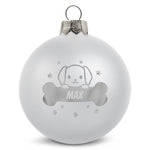 Gravierte Weihnachtskugel - Haustier - Hund & Katze