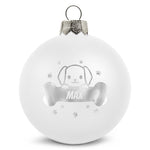 Gravierte Weihnachtskugel - Haustier - Hund & Katze