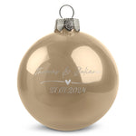 Gravierte Weihnachtskugel - Wedding Love