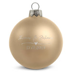 Gravierte Weihnachtskugel - Wedding Love