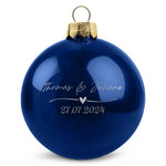 Gravierte Weihnachtskugel - Wedding Love