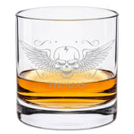 Leonardo Whiskyglas mit Gravur "Totenkopf"