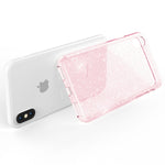 NALIA Glitzerhülle für iPhone X / XS – Funkelndes Silikon Case – DAZZLIN (Transparent & Stoßfest) – Marke aus Berlin