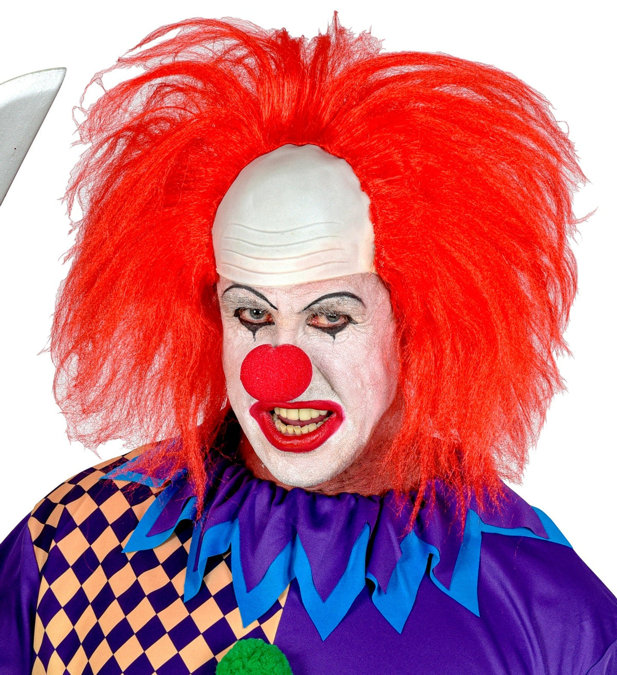 Perücke Herren "Clownglatze mit roten Haaren" | Rot