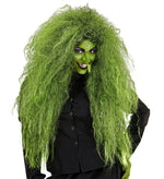 Halloween Perücke Damen "Hexe" | Grün