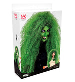 Halloween Perücke Damen "Hexe" | Grün