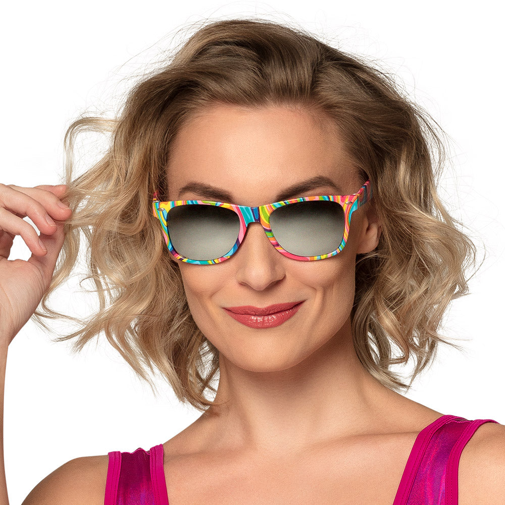 Partybrille "Fantasy" | Regenbogen Farben