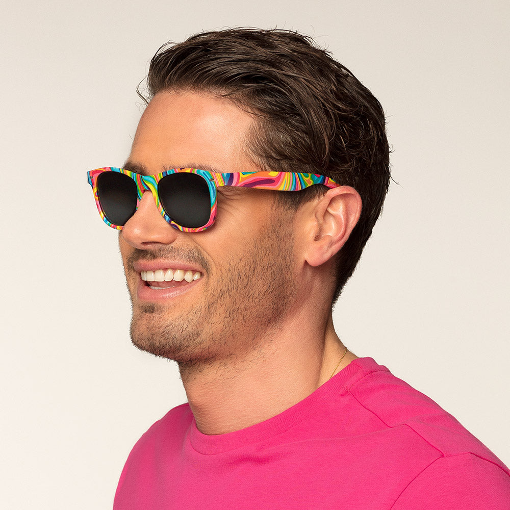 Partybrille "Fantasy" | Regenbogen Farben
